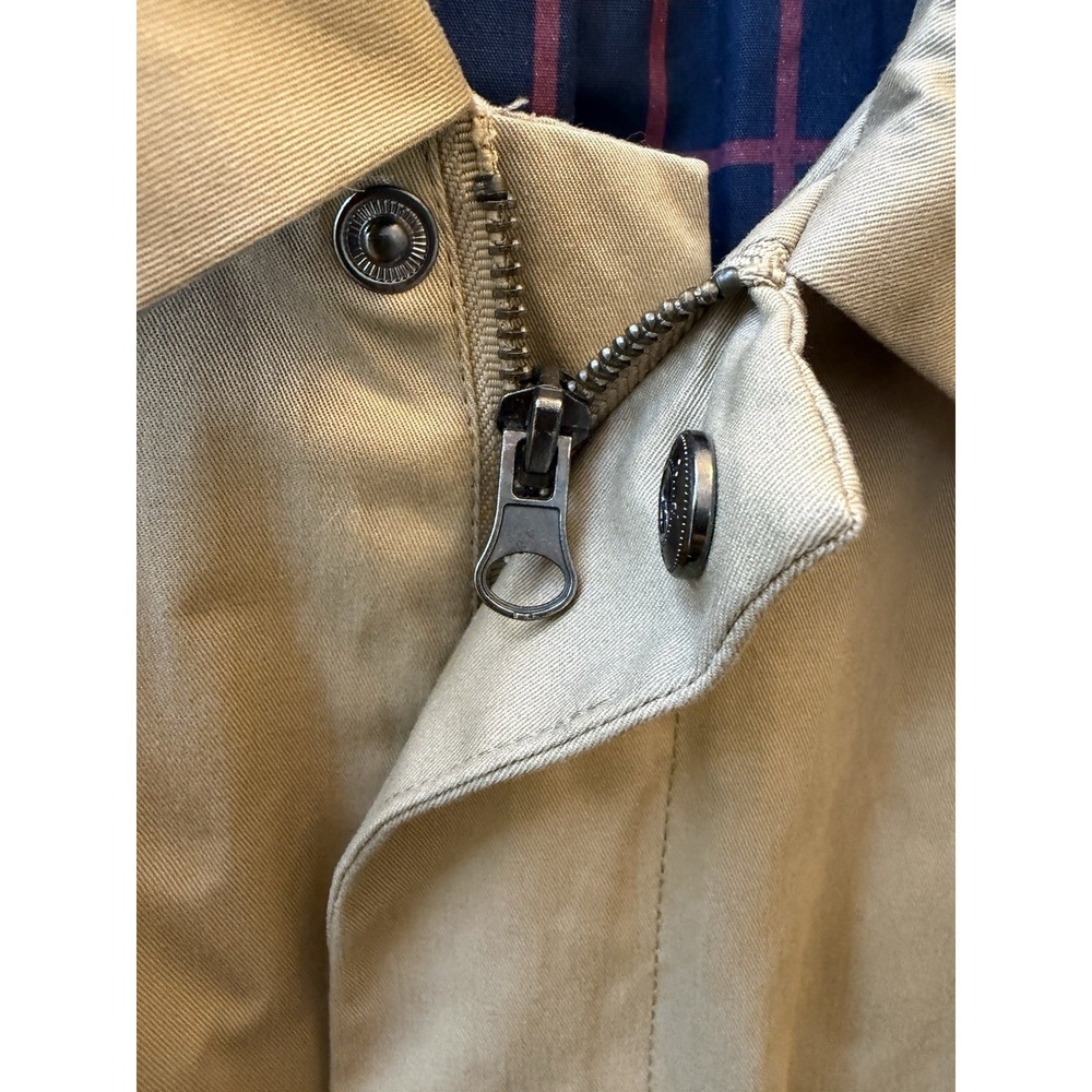 Five Four Lightweight Khaki Jacket Modern Tailored Cotton Work Golf Casual Churc - Picture 8 of 15